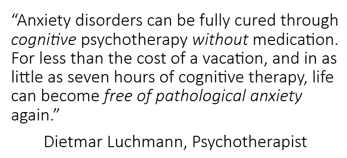 Dietmar Luchmann, psychotherapist specializing in cognitive psychotherapy
