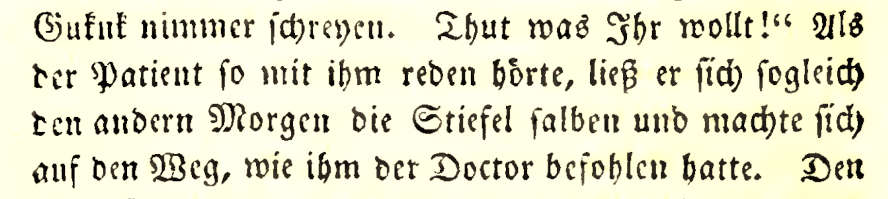 The Cured Patient. From: Schatzkästlein des rheinischen Hausfreundes by Johann Peter Hebel