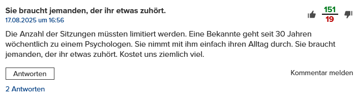 30 anni di chiacchierate settimanali dallo psicologo a spese di chi paga i premi